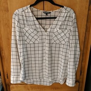 Express Windowpane Portofino Button Down